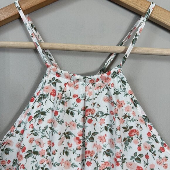 Abercrombie & Fitch Floral Dainty Mini Dress Women's Small White Cottage Boho - Picture 6 of 15